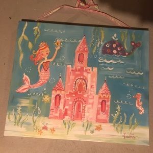 Adorable mermaid canvas print